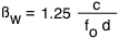 Beamwidth Equation